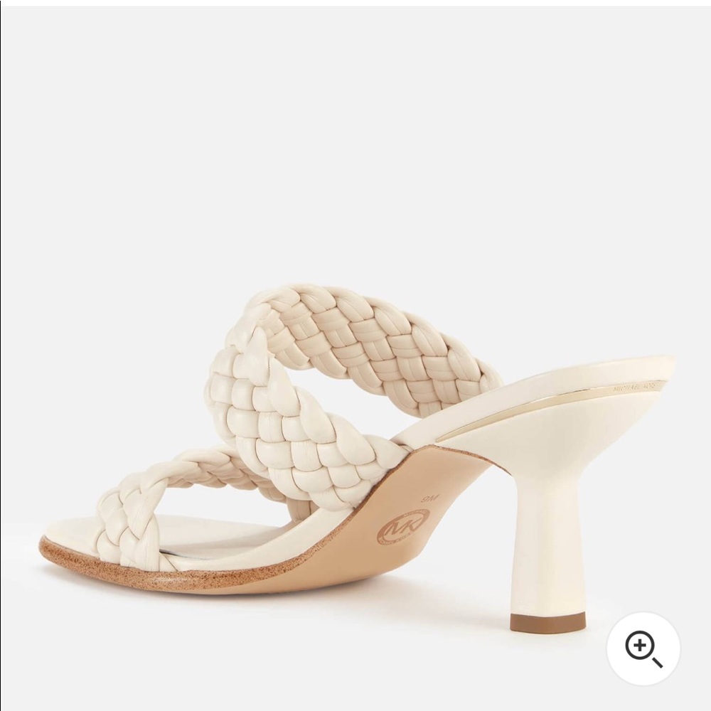 Amelia Woven Leather Heel